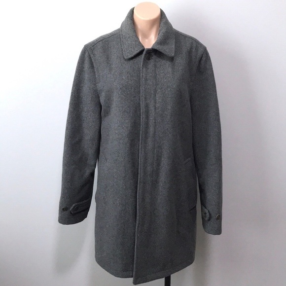 J. Crew Stadium Cloth Wool Gray Coat Medium - Picture 1 of 11